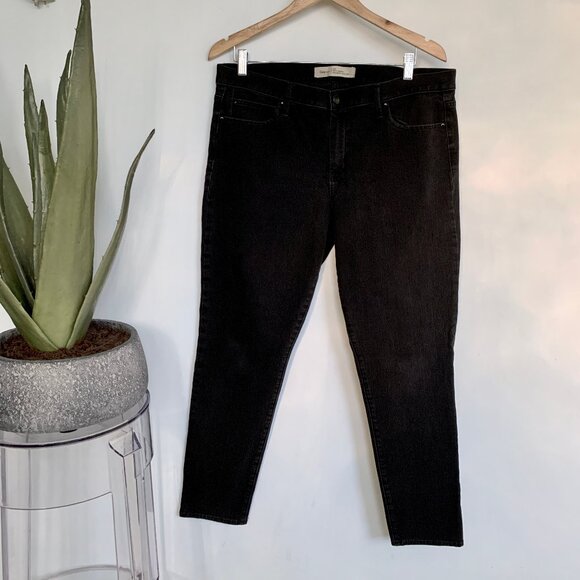 Gap Super Slimming Real Skinny 33 / 16 Matte Black faded jeans - Picture 4 of 10